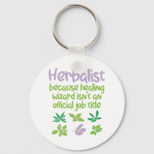 Herbalist Örter Funny Nyckelring