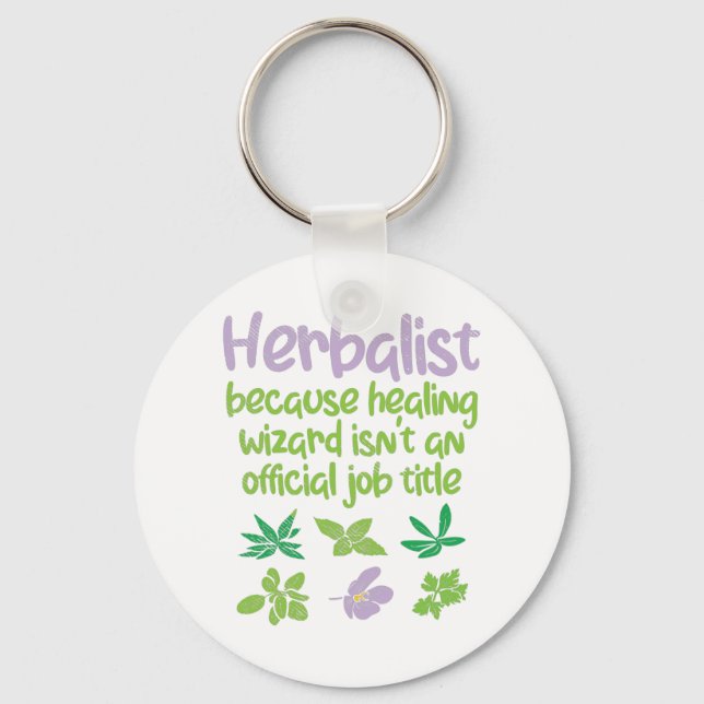 Herbalist Örter Funny Nyckelring (Framsida)