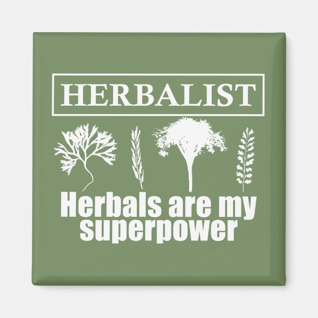Herbalister är min supermakt magnet (Framsidan)