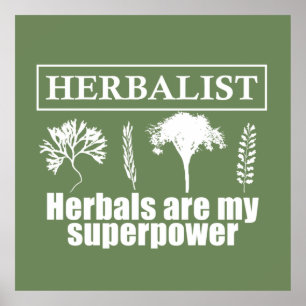 Herbalister är min supermakt poster