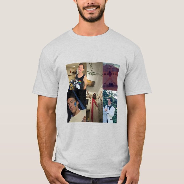 Herbas Collage skjorta T Shirt (Framsida)
