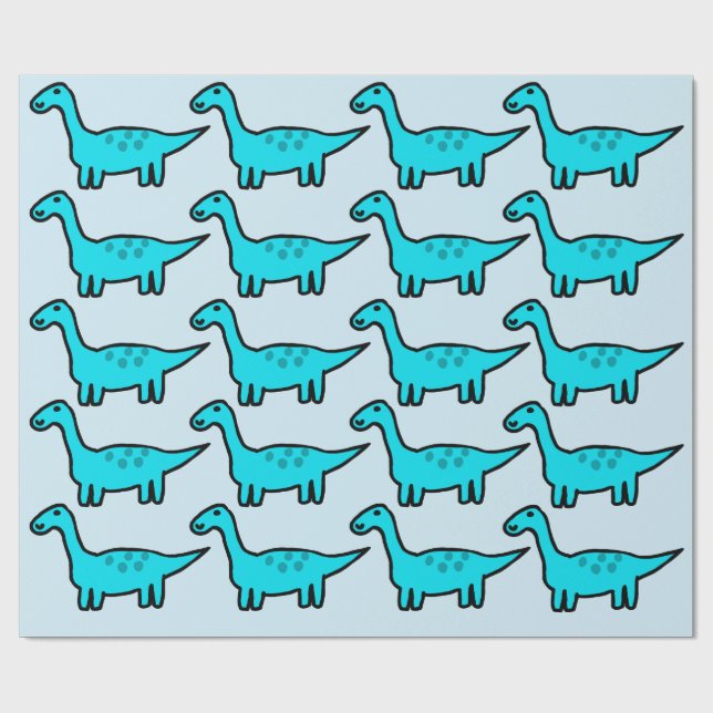 Herbert Dinosaurie Inpackningspapper  Presentpapper (Platt)