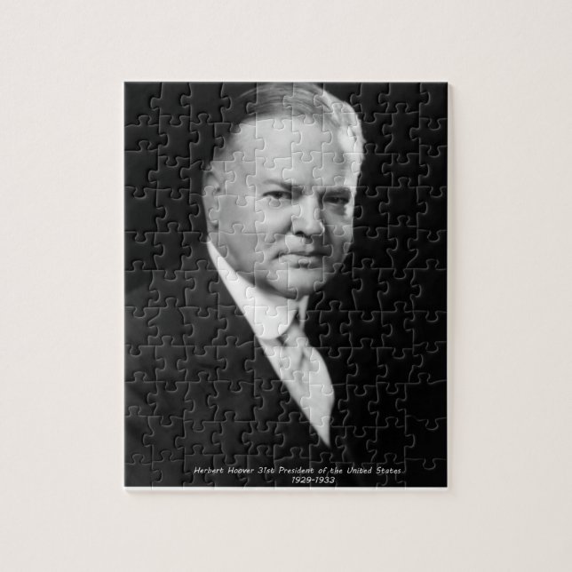Herbert Hoover 31a President USA Pussel (Vertikal)