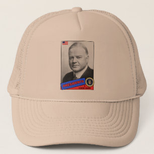 Herbert Hoover Basebollkort Truckerkeps