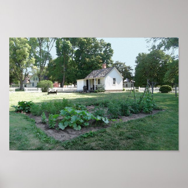 Herbert Hoover Birthplace Cottage, Iowa Poster (Framsidan)