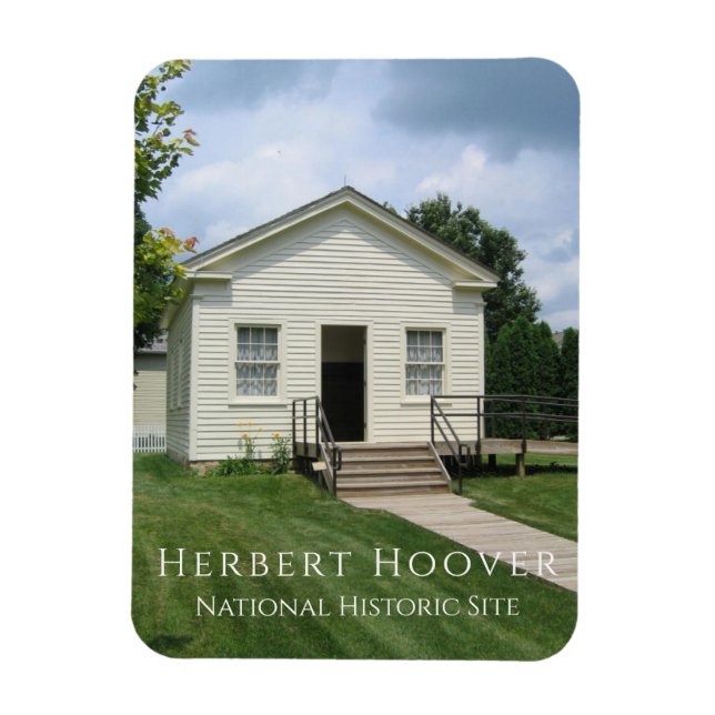 Herbert Hoover Childnature Schoolhouse, Iowa Magnet (Vertikal)