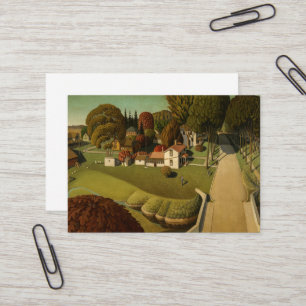Herbert Hoover, född av Grant Wood Visitkort
