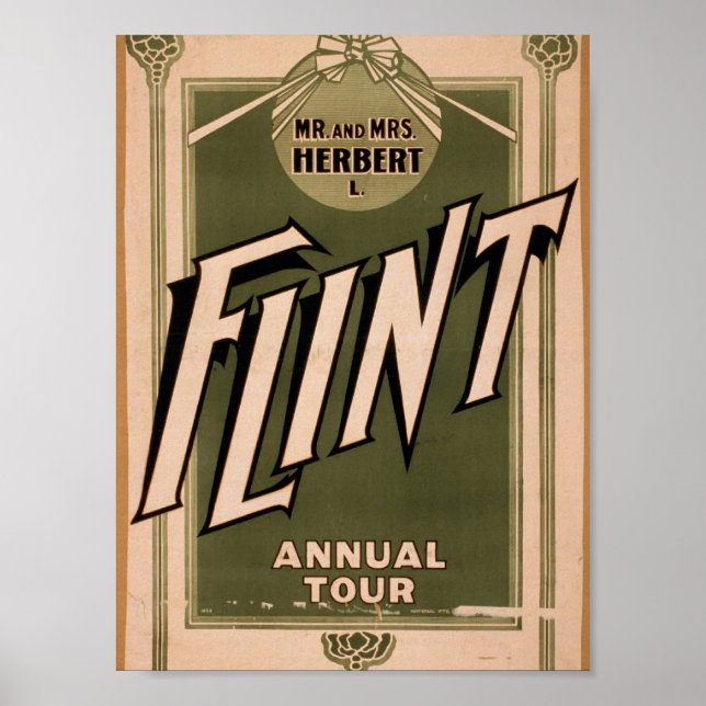 Herbert L. Flint, "annual Tour" Retro the Poster (Framsidan)