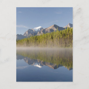 Herbert Lake vid Icefields Parkway Alberta Kanada Vykort
