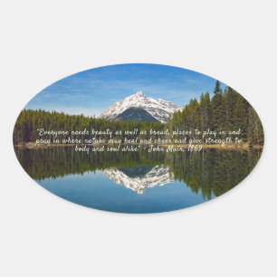 Herbert Sjö, Banff NP, Kanada Ovalt Klistermärke