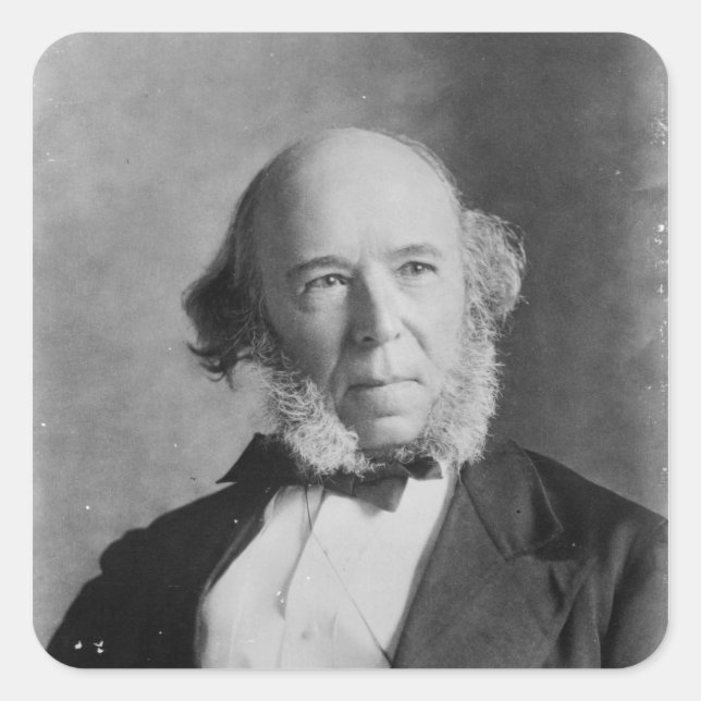 Herbert Spencer Fyrkantigt Klistermärke (Framsida)