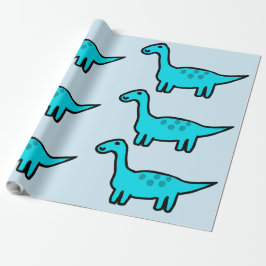 Herbert the Blue Dinosaur Wrapping Paper Presentpapper