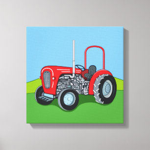 Herbert the Tractor Canvastryck