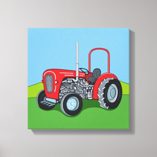 Herbert the Tractor Canvastryck (Framsida)
