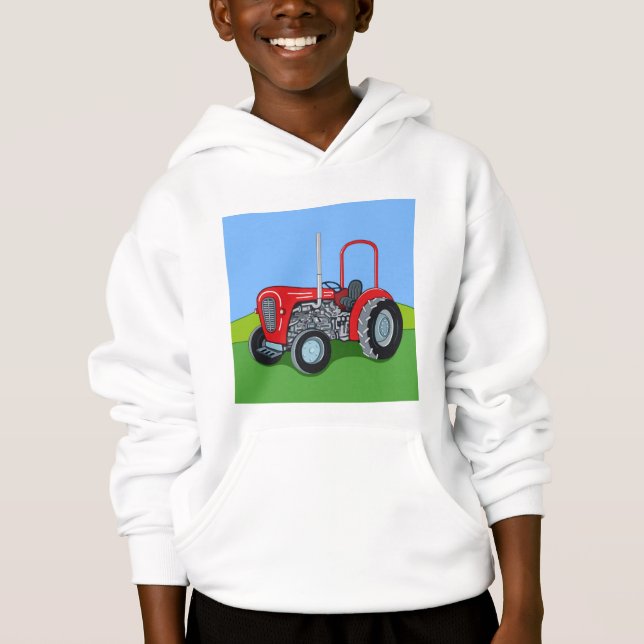 Herbert the Tractor Hoodie T Shirt (Framsida)