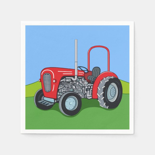 Herbert the Tractor Pappersservett (Framsidan)