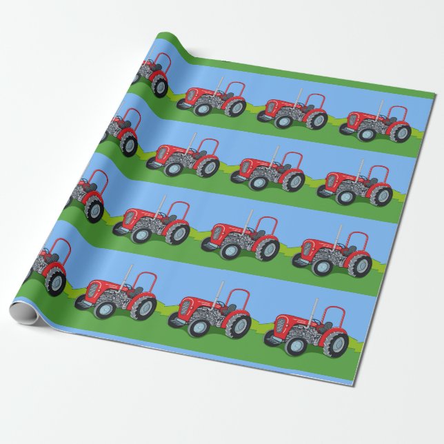 Herbert the Tractor Presentpapper (Utrullad)