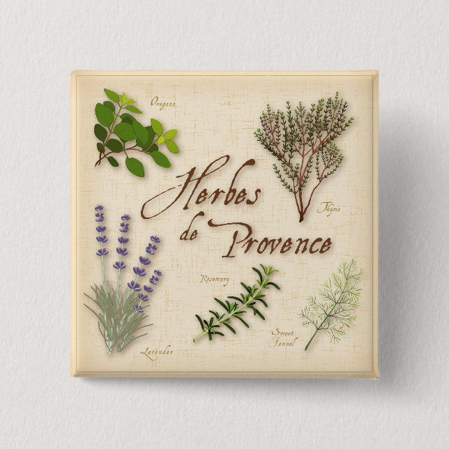 Herbes de Provence Button Knapp (Framsida)
