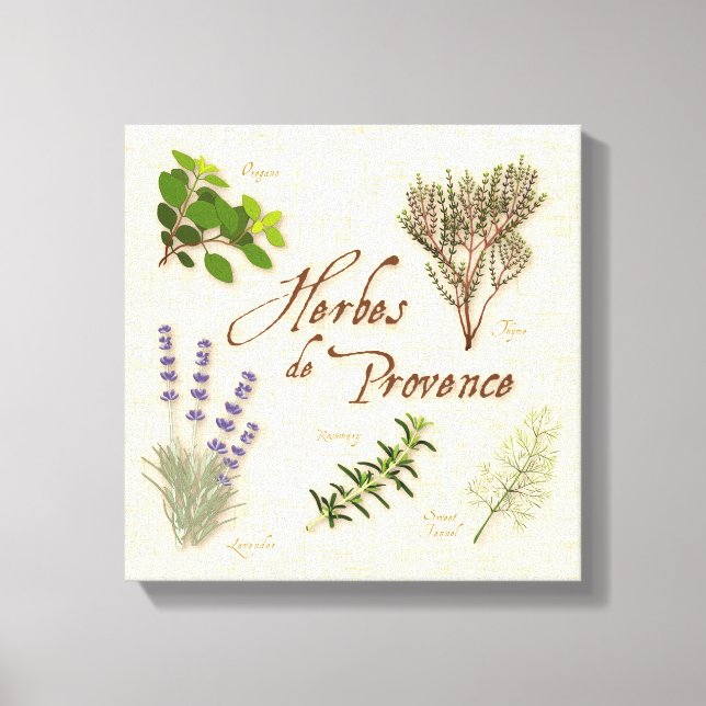 Herbes de Provence Canvas Art (Framsida)