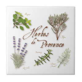 Herbes de Provence Ceramic Tile Kakelplatta