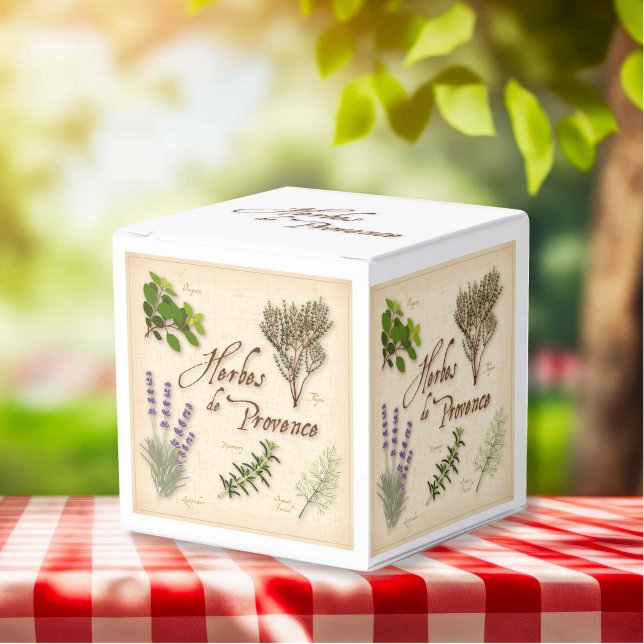 Herbes de Provence Favor Box Presentaskar (Herbes de Provence Favor Box.
Special blend of aromatic herbs from southwest France for your guests.)