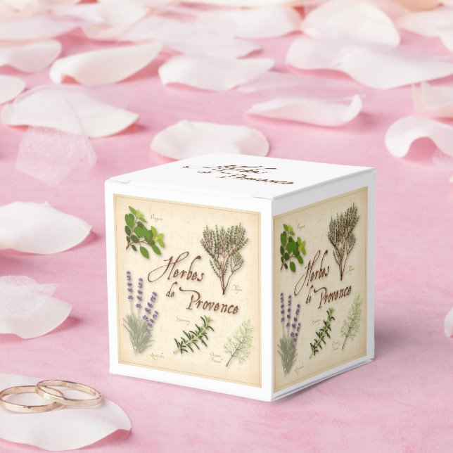 Herbes de Provence Favor Box Presentaskar (Bröllop)