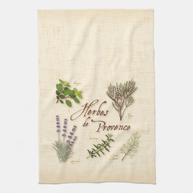 Herbes de Provence Kitchen Towel Kökshandduk (Vertikal)
