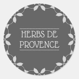 Herbes De Provence Spice Burk etikett
