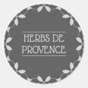 Herbes De Provence Spice Burk etikett