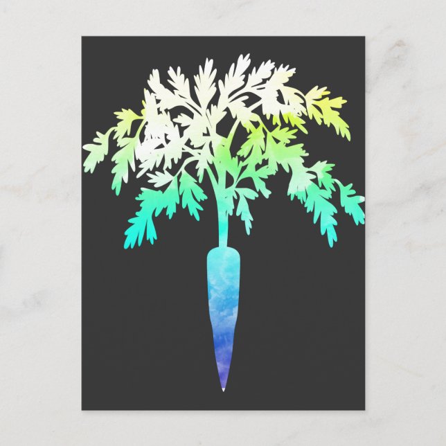 Herbiäger Carrot Gift for Vegans and Vegetarians Vykort (Framsida)