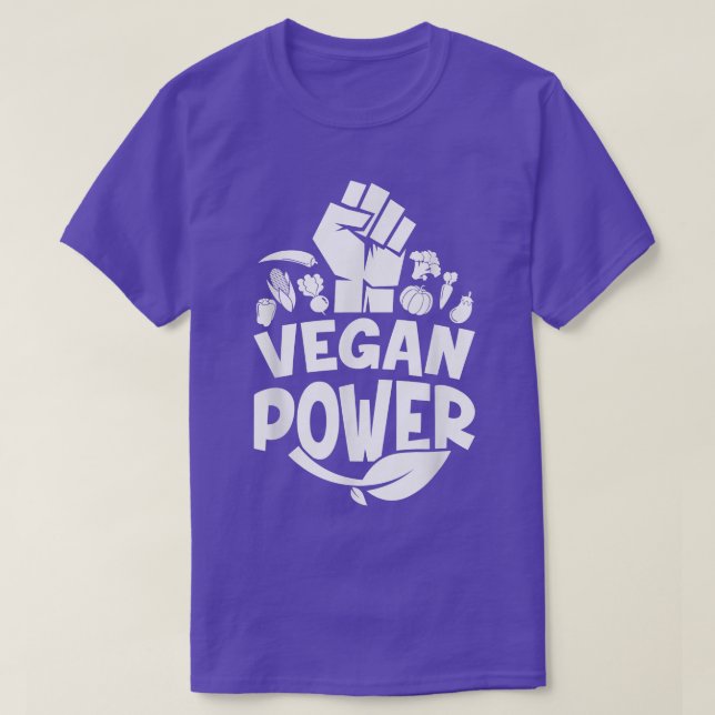 Herbiäger Vegan Power Fitness Meatless Vegetarian T Shirt (Design framsida)