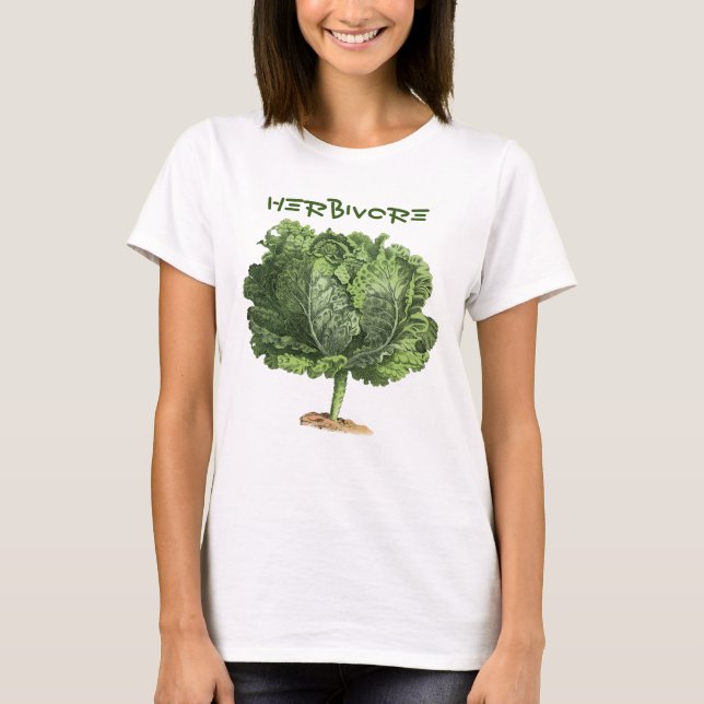Herbiäger Vegan Vegetarian T Shirt (Framsida)