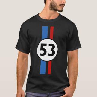 Herbie 53 Racing Car 1963 Circle Logo 2 T Shirt