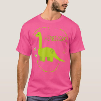 Herbivore Brachiosaurus Dinosaur Funny Vegetarian T Shirt