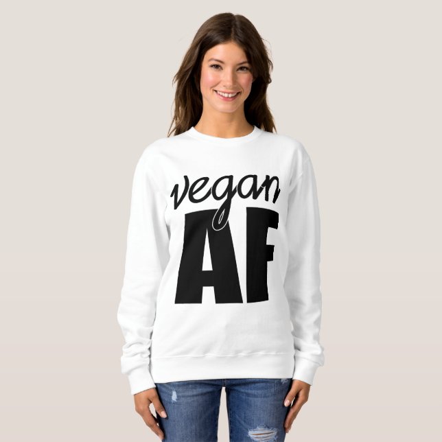 Herbivore | Vegan AF T Shirt (Hel framsida)