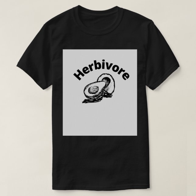 Herbivorous avocado t shirt (Design framsida)