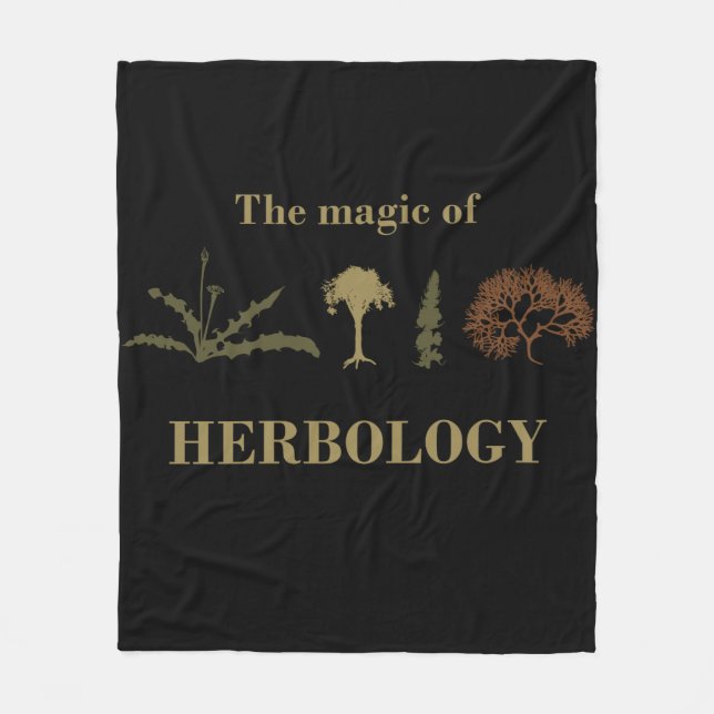 herbologi fleecefilt (Framsidan)