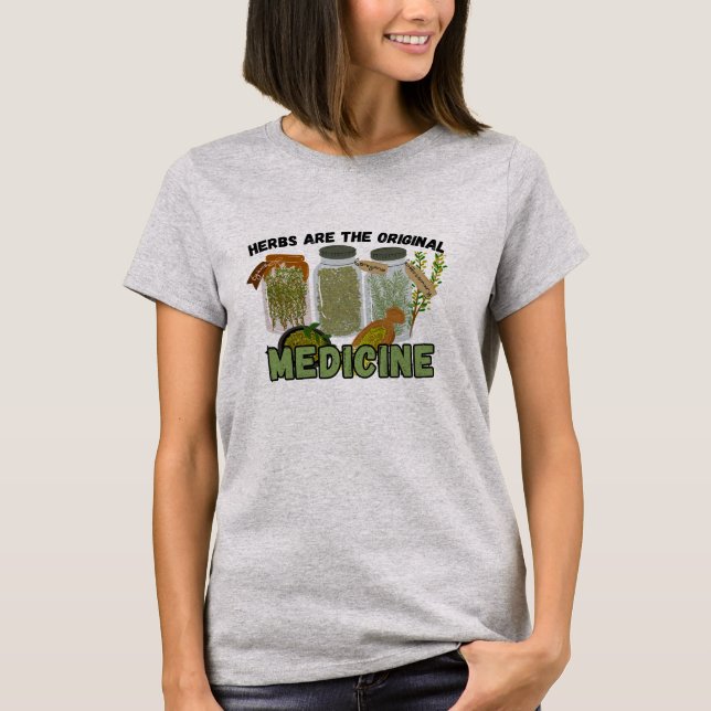 Herbs are medicine tee (Framsida)