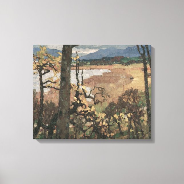 Herbst an Chiemsee | Leo Putz Ligcape Art Canvastryck (Framsida)