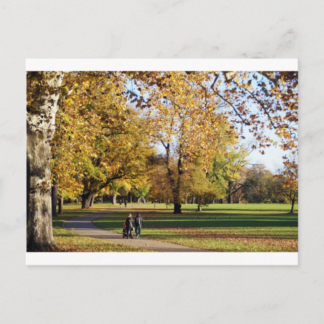 Herbst Spaziergang Vykort (Framsida)