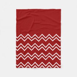 Herbstfarben rot und weiß fleecefilt