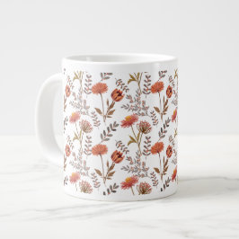 Herbstliches Blütenmosaik Jumbo Mugg
