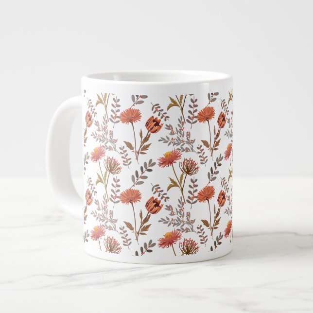 Herbstliches Blütenmosaik Jumbo Mugg (Framsida vänster)