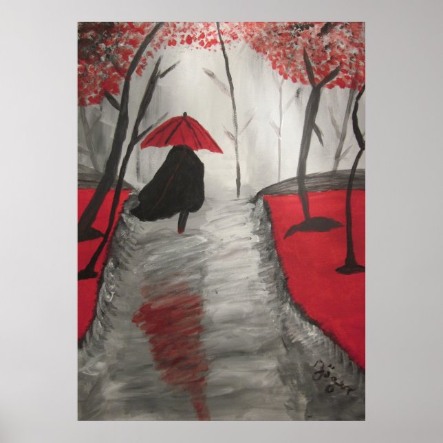 Herbstspaziergang Poster (Framsidan)