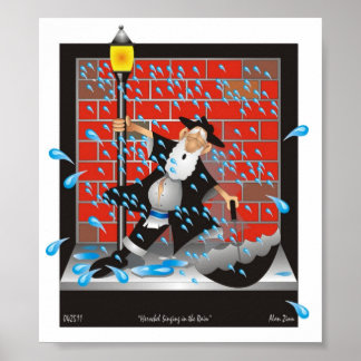 Herchel Singing i regnet Poster