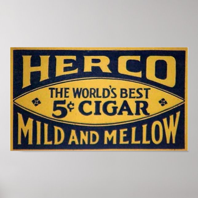 Herco Cigar-1905 Poster (Framsidan)