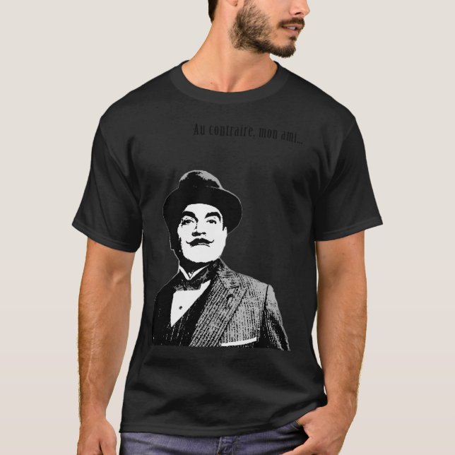 Hercule Poirot T Shirt (Framsida)
