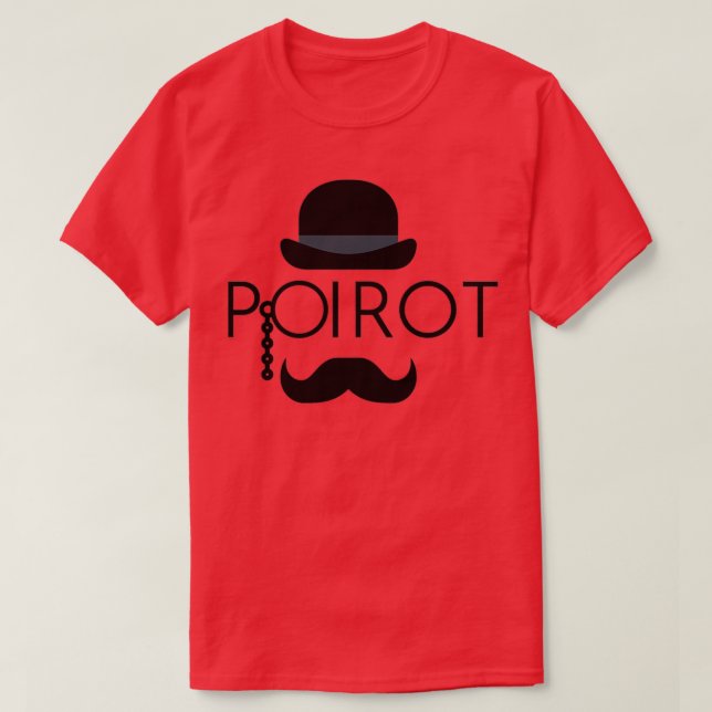 Hercule Poirot T Shirt (Design framsida)
