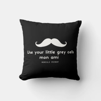 Hercule poirot (vit) kudde