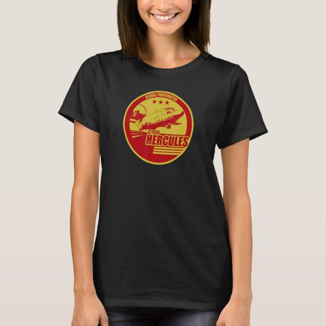 Hercules Aerial Firefighter T Shirt (Framsida)